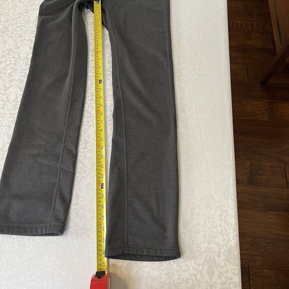 Athleta Small Fleece Lined Thermal Winter Straight Leg Pants Dark Gray - Picture 6 of 11